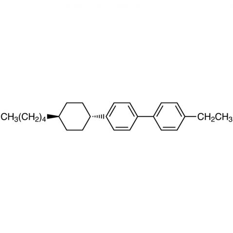 4-Ethyl-4'-(trans-4-pentylcyclohexyl)biphenyl التركيب الكيميائي