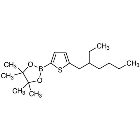 2-[5-(2-Ethylhexyl)-2-thienyl]-4,4,5,5-tetramethyl-1,3,2-dioxaborolane Chemical Structure