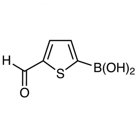 5-Formyl-2-thiopheneboronic acid(contains varying amounts of Anhydride) Chemical Structure