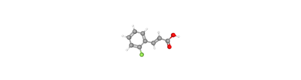 2-Fluorocinnamic acid 化学構造