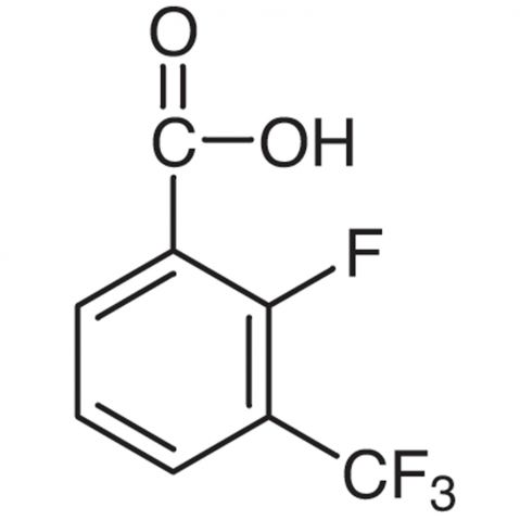 2-Fluoro-3-(trifluoromethyl)benzoic acid Chemical Structure