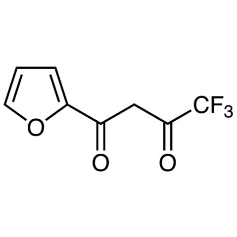 4,4,4-Trifluoro-1-(2-furyl)-1,3-butanedione 化学構造