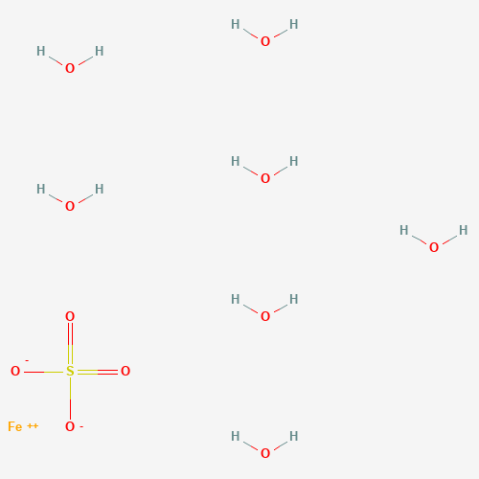 Iron sulfate heptahydrate Chemical Structure