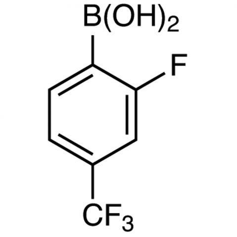 2-Fluoro-4-(trifluoromethyl)phenylboronic acid 化学構造