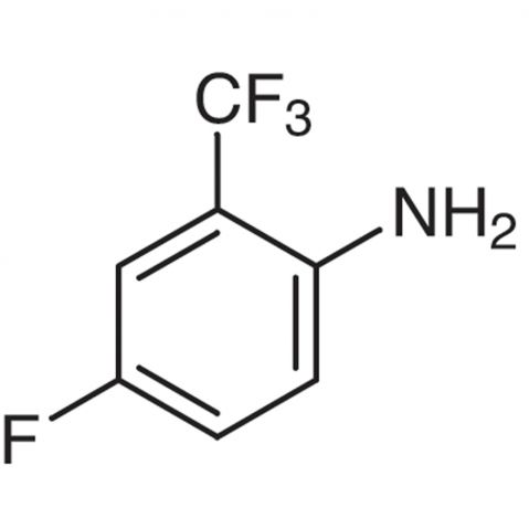 4-Fluoro-2-(trifluoromethyl)aniline Chemical Structure