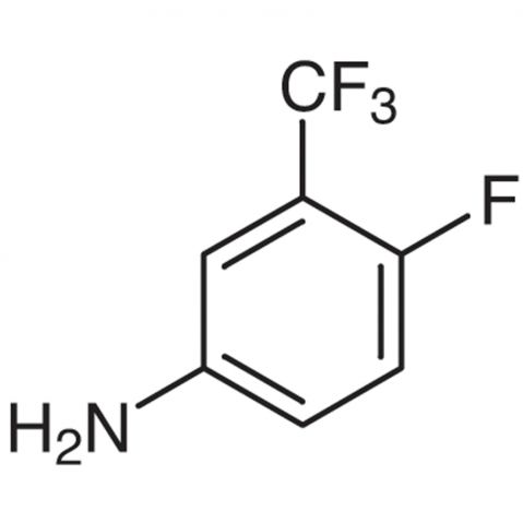 4-Fluoro-3-(trifluoromethyl)aniline 化学構造