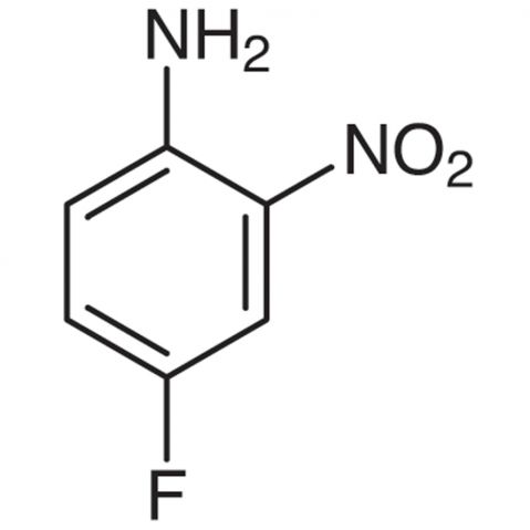 4-Fluoro-2-nitroaniline التركيب الكيميائي