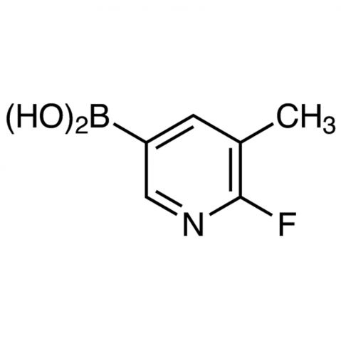 2-Fluoro-3-methylpyridine-5-boronic Acid (contains varying amounts of Anhydride) التركيب الكيميائي