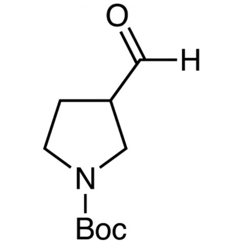 3-Formyl-pyrrolidine-1-carboxylic acid tert-butyl ester Chemical Structure