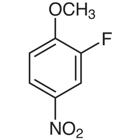 2-Fluoro-4-nitroanisole التركيب الكيميائي