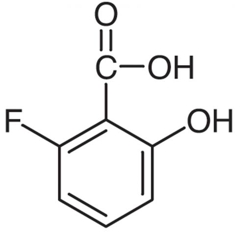 2-Fluoro-6-hydroxybenzoic acid Chemische Struktur