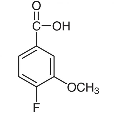 4-Fluoro-3-methoxybenzoic acid Chemical Structure