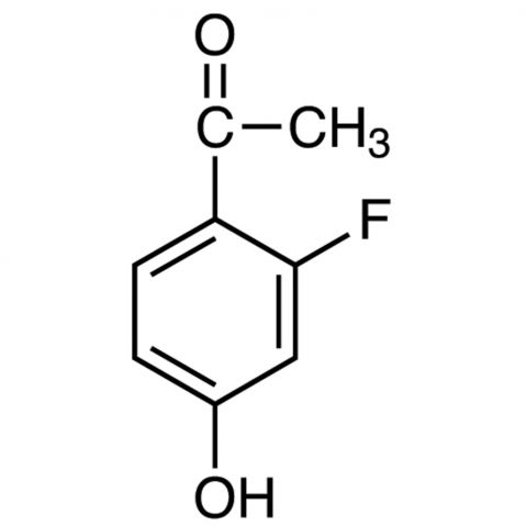 2'-Fluoro-4'-hydroxyacetophenone 化学構造