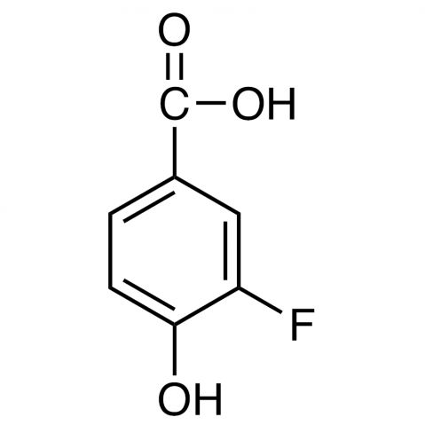 3-Fluoro-4-hydroxybenzoic acid Chemical Structure