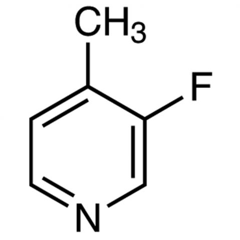 3-Fluoro-4-methylpyridine Chemische Struktur