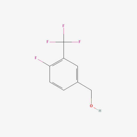 4-Fluoro-3-(trifluoromethyl)benzyl alcohol Chemische Struktur