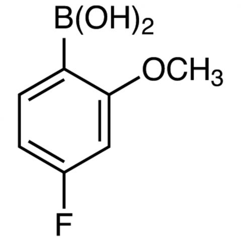 4-Fluoro-2-methoxyphenylboronic acid（contains varying amounts of Anhydride） Chemische Struktur