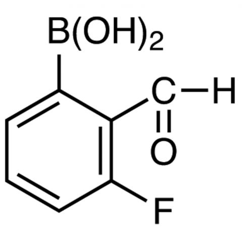 3-Fluoro-2-formylphenylboronic acid(contains varying amounts of Anhydride) Chemical Structure