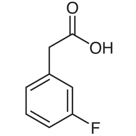 3-Fluorophenylacetic Acid التركيب الكيميائي