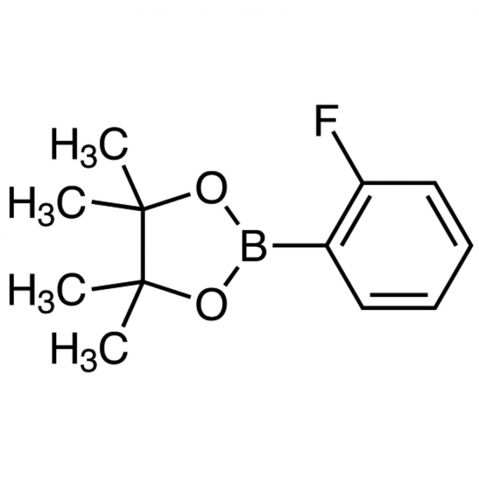 2-(2-Fluorophenyl)-4,4,5,5-tetramethyl-1,3,2-dioxaborolane Chemische Struktur