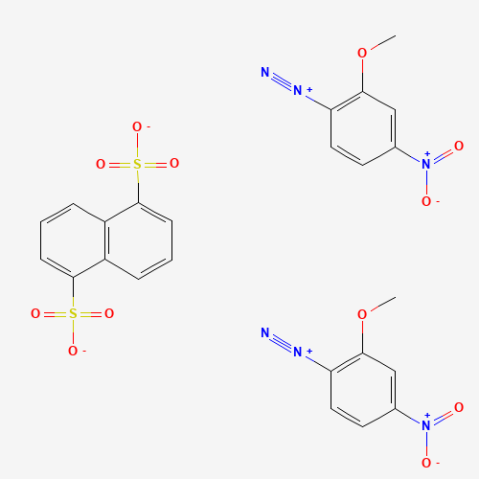 Fast Red B Salt 1,5-Naphthalenedisulfonate [for Biochemical Research] Chemical Structure