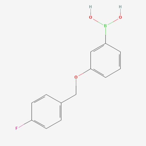 3-(4′-Fluorobenzyloxy)phenylboronic acid(contains varying amounts of Anhydride) Chemical Structure