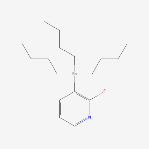 2-Fluoro-3-(tributylstannyl)pyridine Chemical Structure