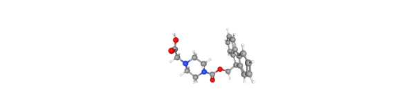 4-Fmoc-1-piperazineacetic acide Chemische Struktur