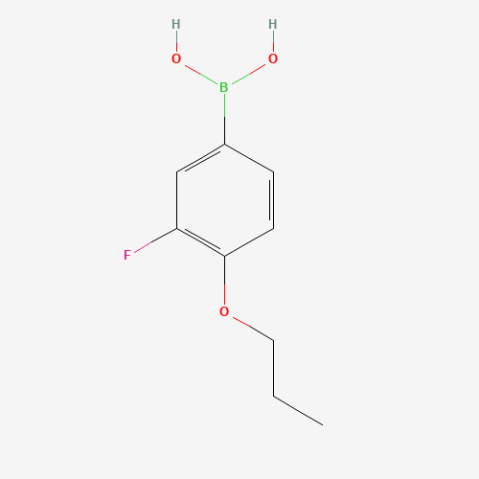 3-Fluoro-4-propoxyphenylboronic acid(contains varying amounts of Anhydride) Chemical Structure