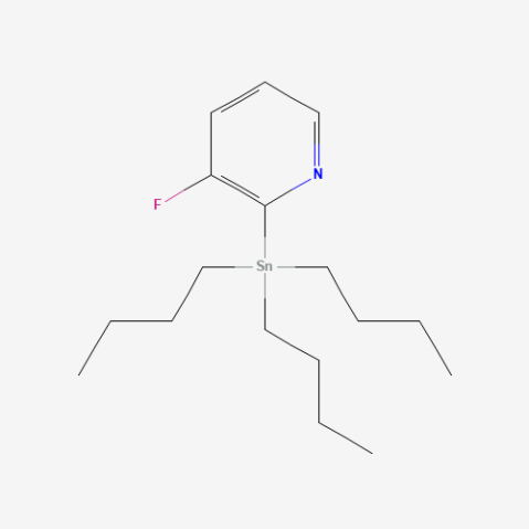 3-Fluoro-2-(tributylstannyl)pyridine 化学構造