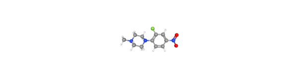 1-(2-fluoro-4-nitrophenyl)-4-methylpiperazine 化学構造