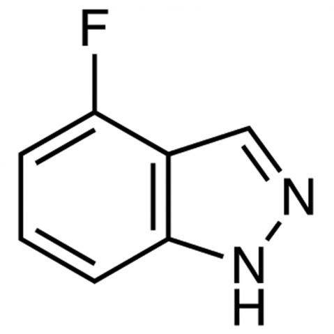 4-Fluoroindazole التركيب الكيميائي