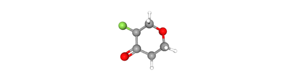 3-fluorooxan-4-one 化学構造