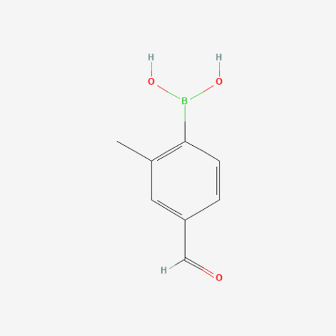 4-Formyl-2-methylphenylboronic acid Chemical Structure