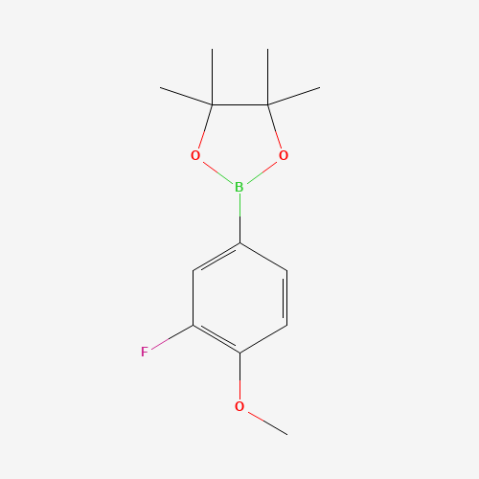 3-Fluoro-4-methoxyphenylboronic acid, pinacol ester Chemical Structure