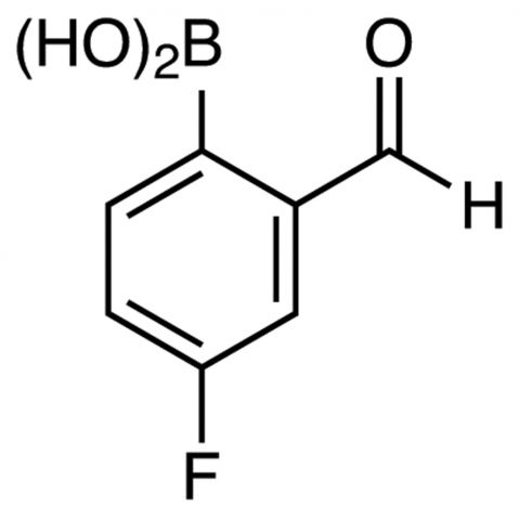 4-Fluoro-2-formylphenylboronic Acid (contains varying amounts of Anhydride) Chemische Struktur