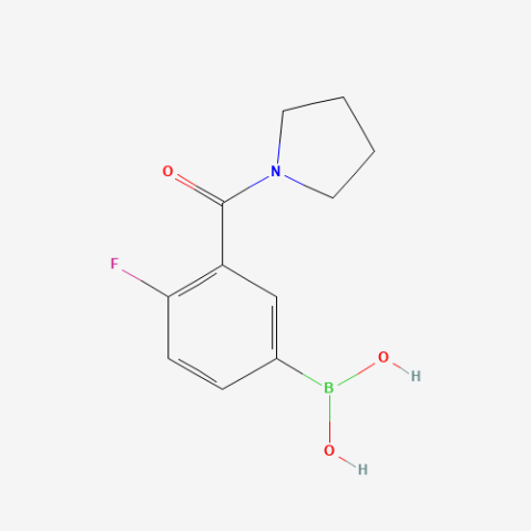 4-Fluoro-3-(pyrrolidine-1-carbonyl)phenylboronic acid Chemical Structure