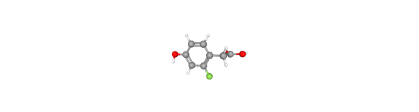 2-Fluoro-4-hydroxyphenylacetic acid التركيب الكيميائي