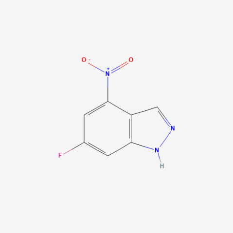 6-Fluoro-4-nitro-1H-indazole التركيب الكيميائي