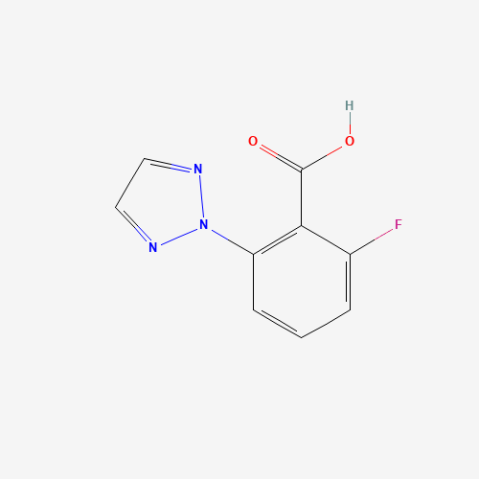 2-Fluoro-6-(2H-1,2,3-triazol-2-yl)benzoic acid 化学構造