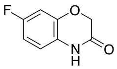 7-Fluoro-2H-1,4-benzoxazin-3(4H)-one Chemische Struktur