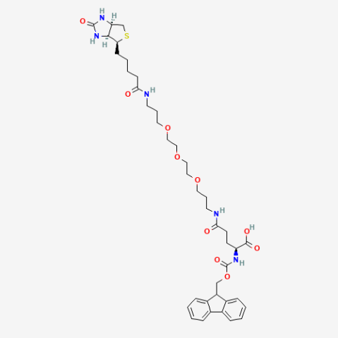 Fmoc-L-Glu(biotinyl-PEG)-OH Chemical Structure