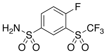 4-Fluoro-3-[(trifluoromethyl)sulfonyl]benzenesulfonamide Chemical Structure