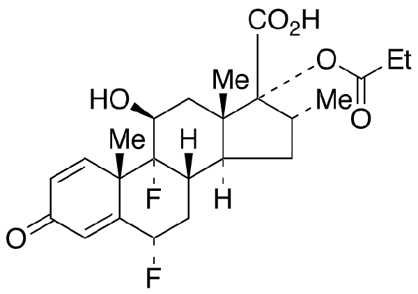 Fluticasone 17β-Carboxylic Acid Propionate 化学構造