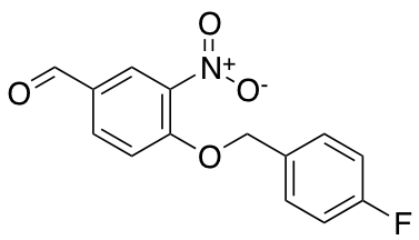 4-(4-Fluorobenzyloxy)-3-nitrobenzaldehyde 化学構造