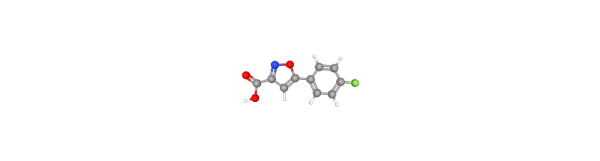 5-(4-Fluoro-phenyl)-isoxazole-3-carboxylic acid 化学構造