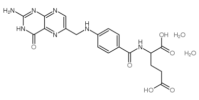 Folic acid dihydrate التركيب الكيميائي