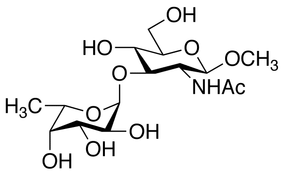 Fuc1-α-3GlcNAc1-b-OMe Chemical Structure