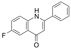 6-Fluoro-2-phenyl-4-quinolinol 化学構造