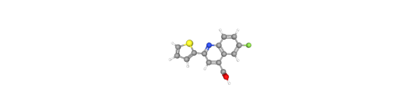 6-Fluoro-2-thiophen-2-yl-quinoline-4-carboxylic acid Chemical Structure